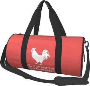 I’ll Just Have The Chicken Tenders Duffel Bag Gym Bag Travel Sports Tote Large Foldable Beach Swim Yoga3