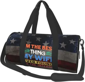 I'M The Best Thing My Wife Ever Found On The Internet Duffel Bag Gym Bag Travel Sports Tote Large Foldable Beach Swim Yoga26