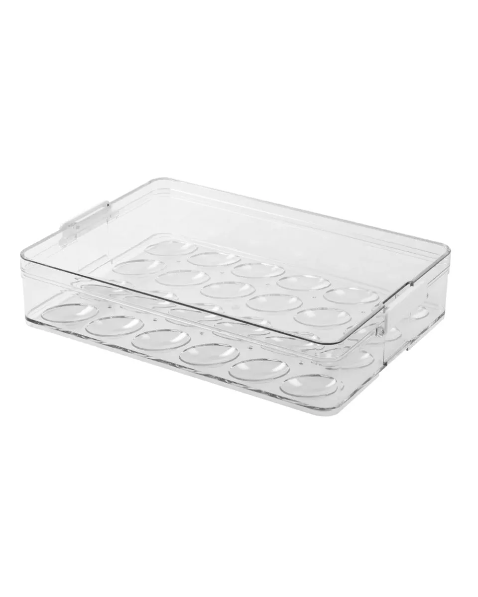 Industrial-grade x 6.5 cm Stackable with 32.7 22.2 Lid Season clearance Homesmiths Egg Holder x