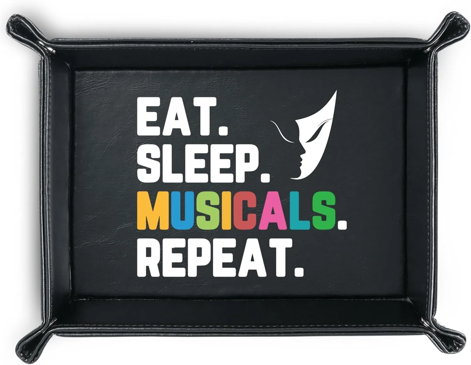 INNObeta Theater Gifts, Broadway Gifts for Musicians, Actors and Music Teacher on World Theatre Day, Birthday and Chistmas, PU Leather Storage Organizer