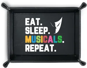 INNObeta Theater Gifts, Broadway Gifts for Musicians, Actors and Music Teacher on World Theatre Day, Birthday and Chistmas, PU Leather Storage Organizer