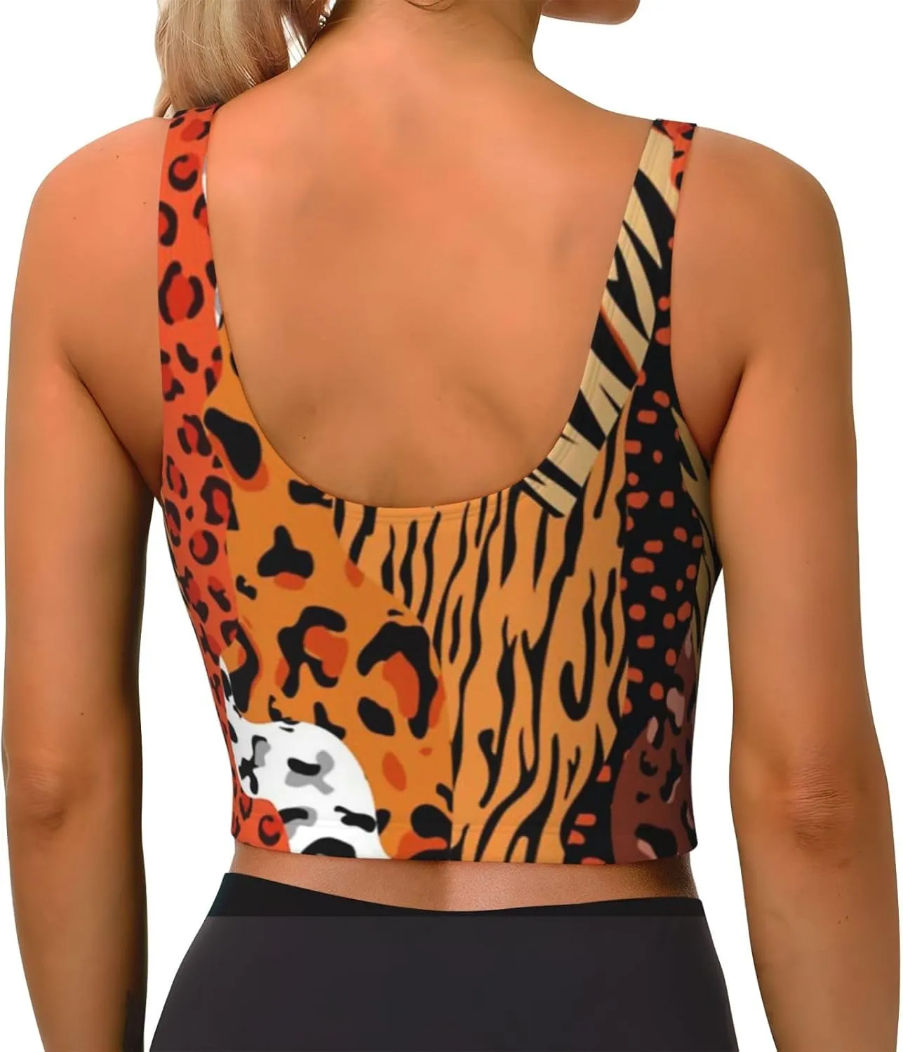 Irish Flag Shamrock Women Sports Bras Detachable Chest Pad U Back Yoga Tank Top