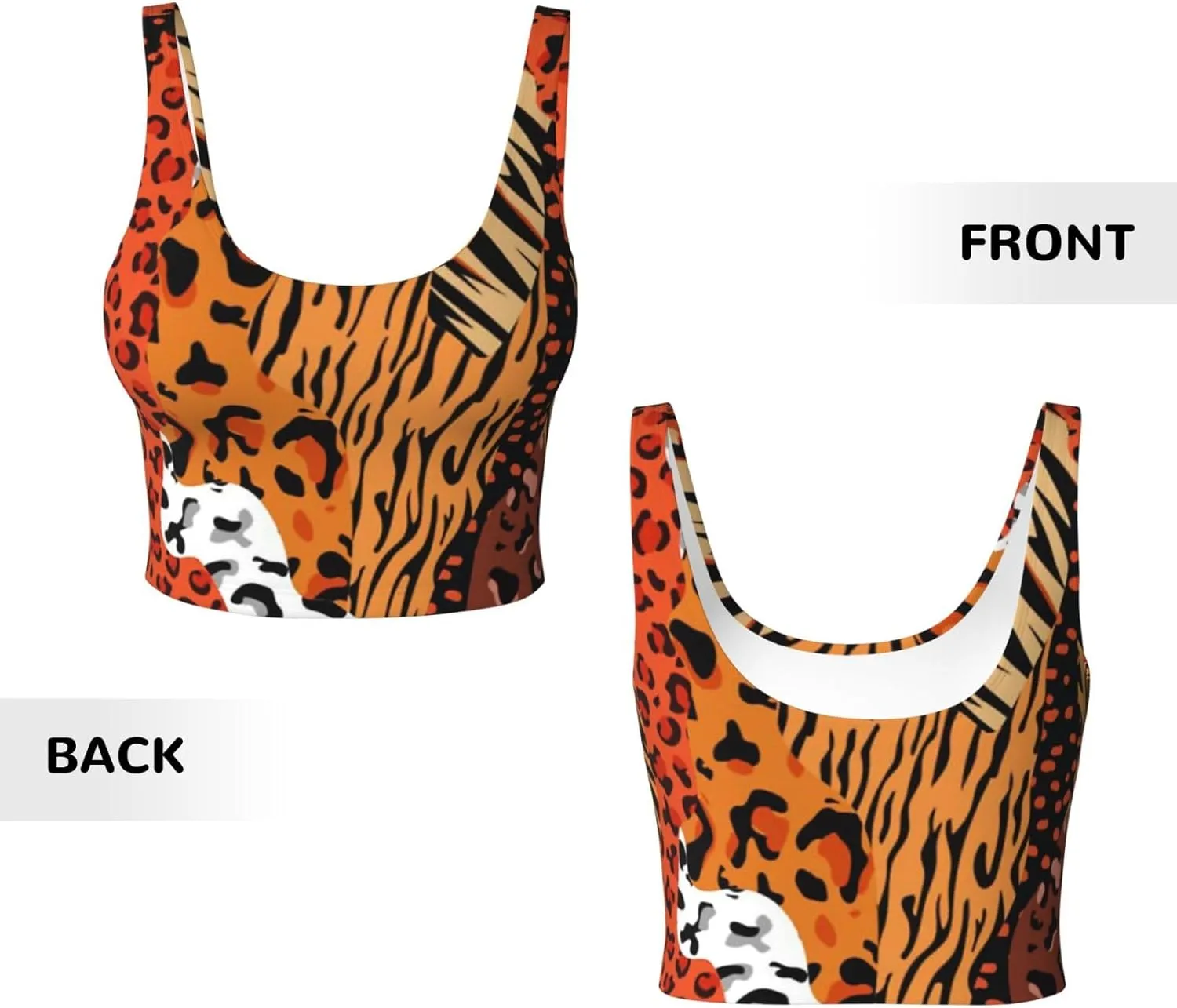 Irish Flag Shamrock Women Sports Bras Detachable Chest Pad U Back Yoga Tank Top