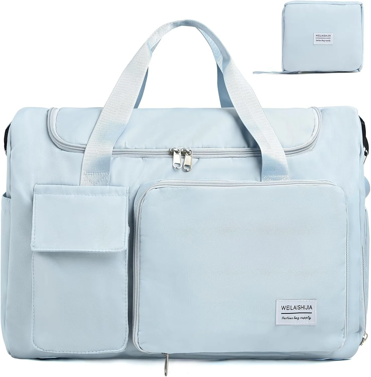 IwIeIaIrI Fitness Workout Gym Duffle Bag for Women with Shoes Compartment Waterproof Tote Bag and Weekend Bag for Girls Travel Duffle Bag with Dry and Wet Separation for Sports Activity Yoga Camping