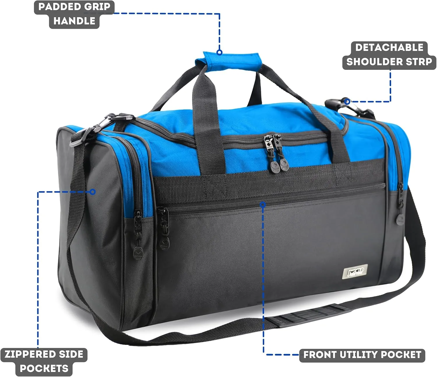 J World New York 24 Inch Copper Duffel Bag