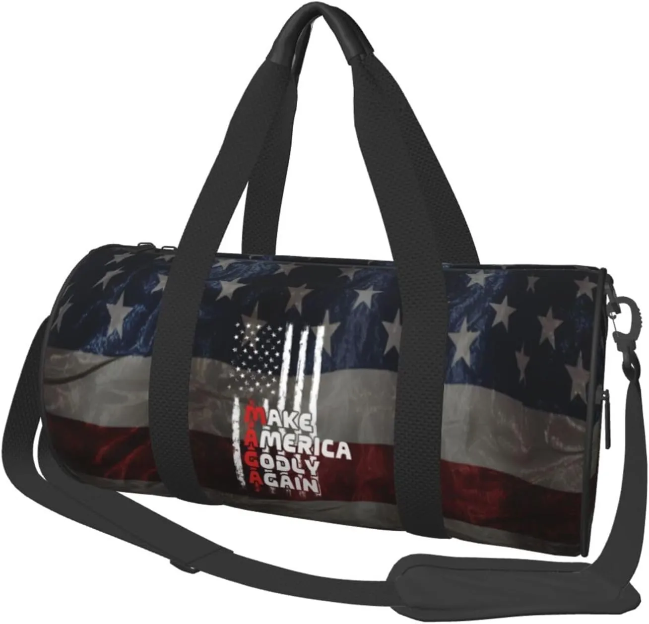 Jesus Make America Godly Again Duffel Bag Gym Bag Travel Sports Tote Large Foldable Beach Swim Yoga3