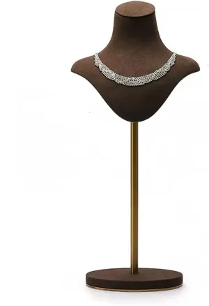 Jewelry Organizer Necklace Display Bust Necklace Holder for Girls Velvet Pendant Necklace Organizer Adjustable Height Jewelry Bust Display for Sale Stand