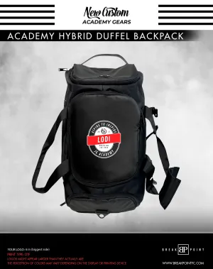 JG Academy Lodi Academy Hybrid Duffel Backpack #834 B