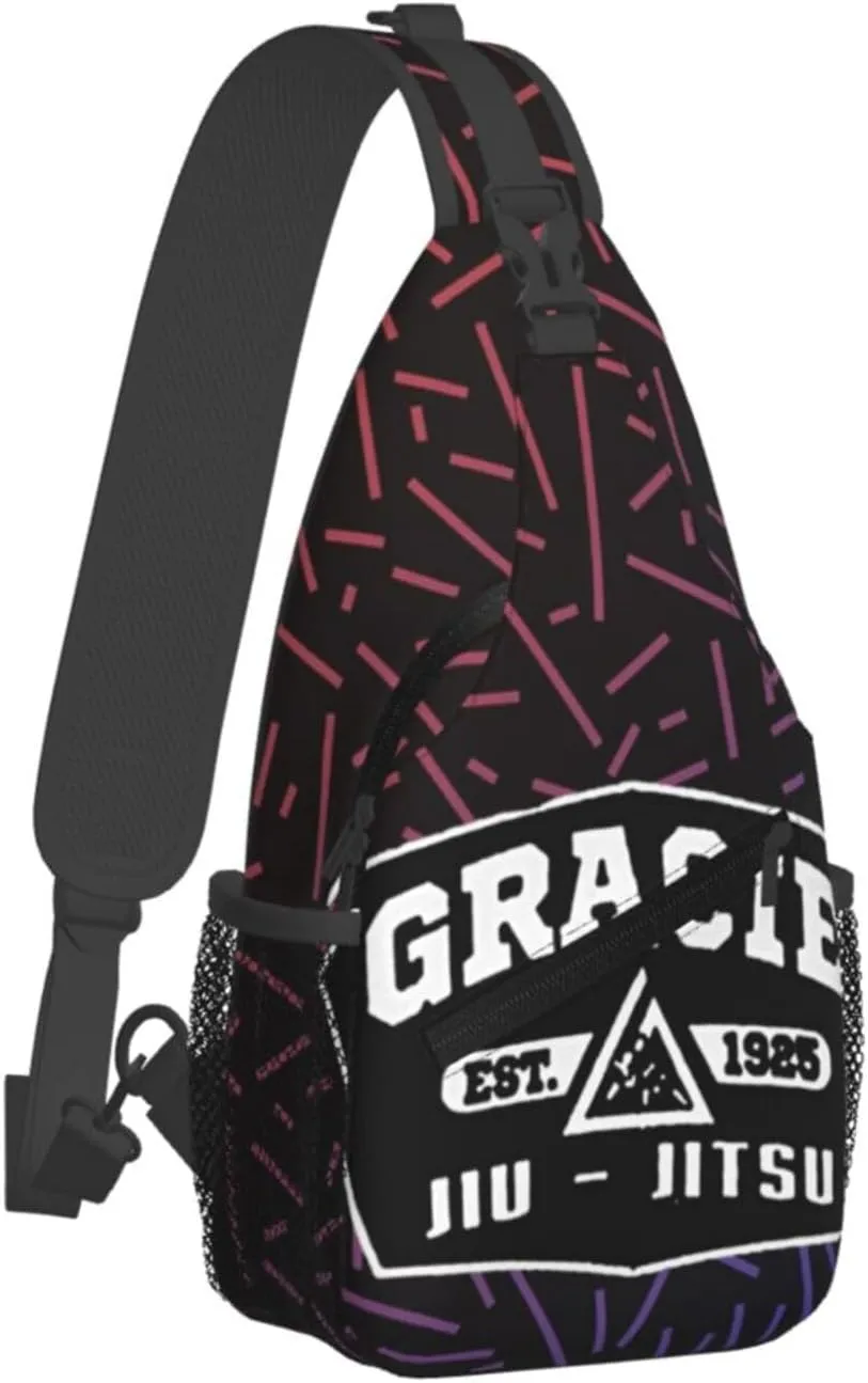 Jiu Jitsu 1925 Small Crossbody Backpack Sling Bag For Men Women Mini One Shoulder Chest Bags Gym Sport Travel Hiking Daypack