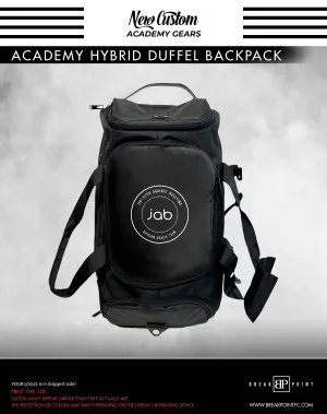 Jiu Jitsu against Bullying Academy Hybrid Duffel Backpack #827