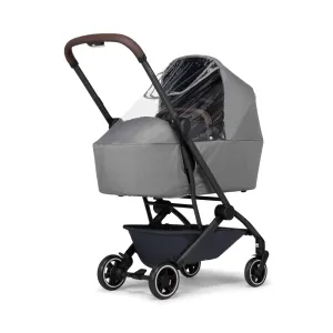 Joolz AER  Cot Rain Cover – Windproof & Waterproof Winter Stroller Accessory - Clear Baby Travel Weather Shield for Sun, Dust, and Snow Protection - Compact and Easy to Store - Water Repellent - Grey