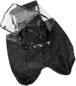 JTLB Children's Bike Rain Cover Black Rainproof Bike for Seats (Black)