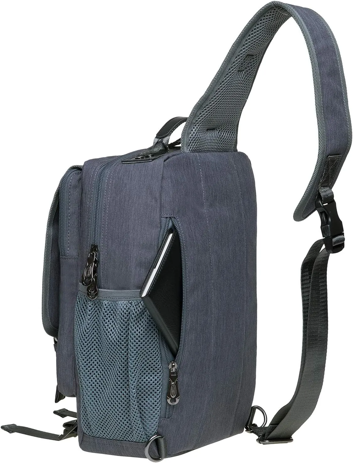 KAUKKO Canvas Messenger Bag Cross Body Shoulder Sling Backpack Travel Hiking Chest Bag