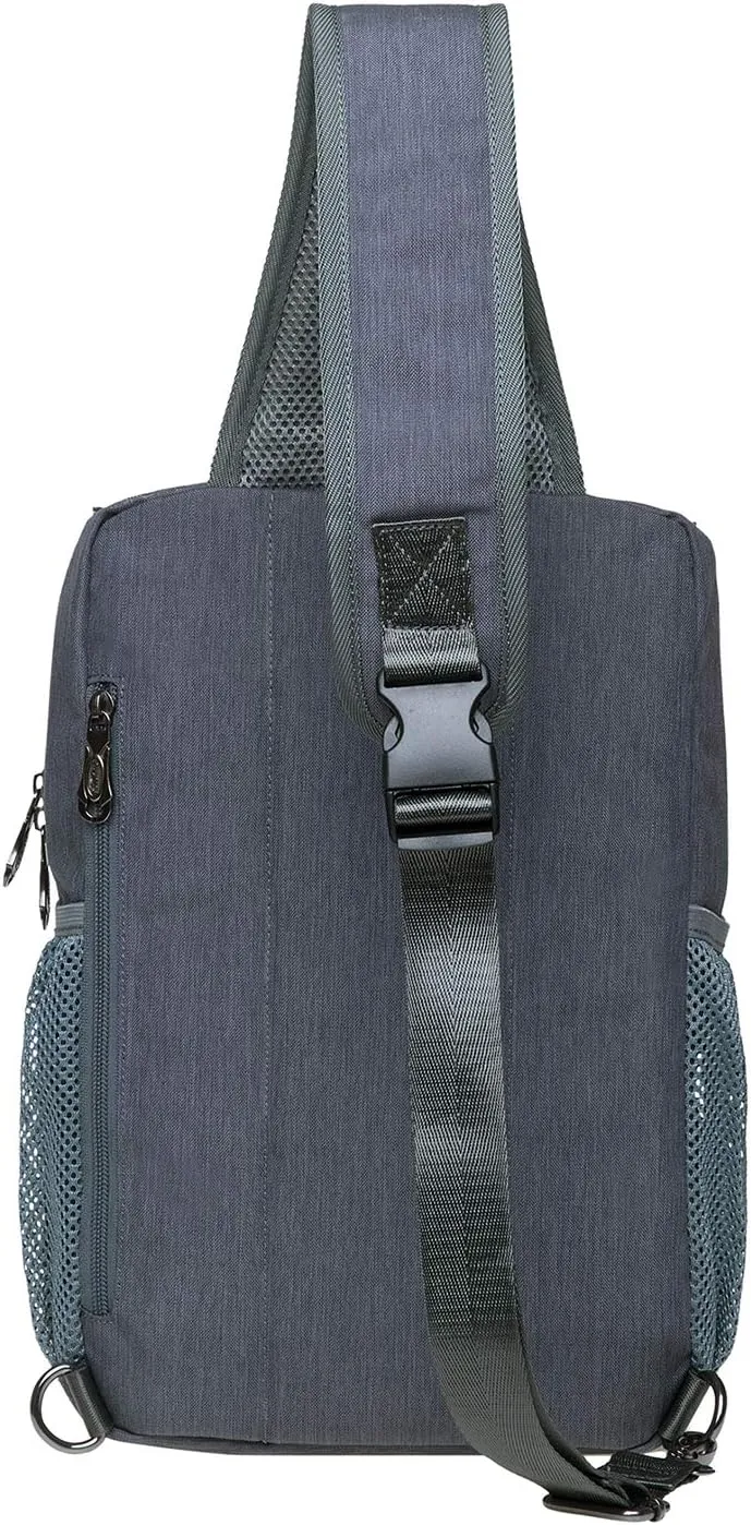 KAUKKO Canvas Messenger Bag Cross Body Shoulder Sling Backpack Travel Hiking Chest Bag