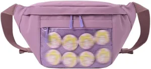 Kawaii Fanny pack ITA Bag Pins Display Aesthetic Backpack Y2K Cute Small cosmetic bag Window Purse with Accessories (purple)