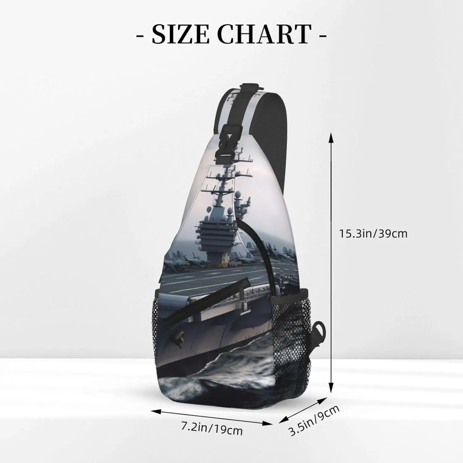 KHiry Sling Bag for Women Men Crossbody Bag Small Sling Backpack Blue Owl Chest Bag Hiking Daypack