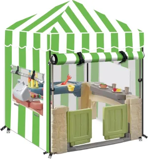 Kids Outdoor Playhouse Cover, Outdoor Playset Cover (Green)