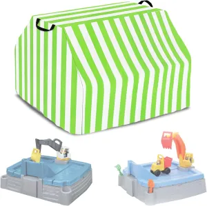 Kids Sandbox Cover for Little Tikes Dirt Diggers Excavator Sandbox Cover,Waterproof, Anti-UV Outdoor Toys Sand Box Covers,Green