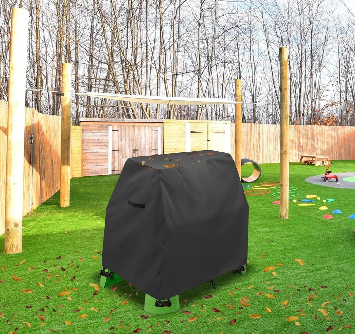 Kids Water Table Cover Fit Rain Showers Splash Pond Water Table,Waterproof Dust Proof Anti-UV Outdoor Toys Cover-Cover only