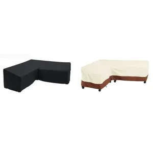 L Shape Corner Outdoor Sofa Cover Waterproof Rattan Corner Furniture Cover v Shape Protective Dust Covers