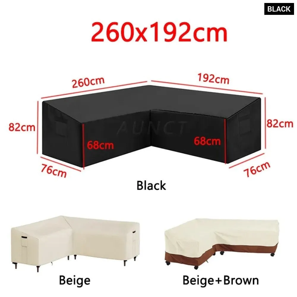 L Shape Corner Outdoor Sofa Cover Waterproof Rattan Corner Furniture Cover v Shape Protective Dust Covers