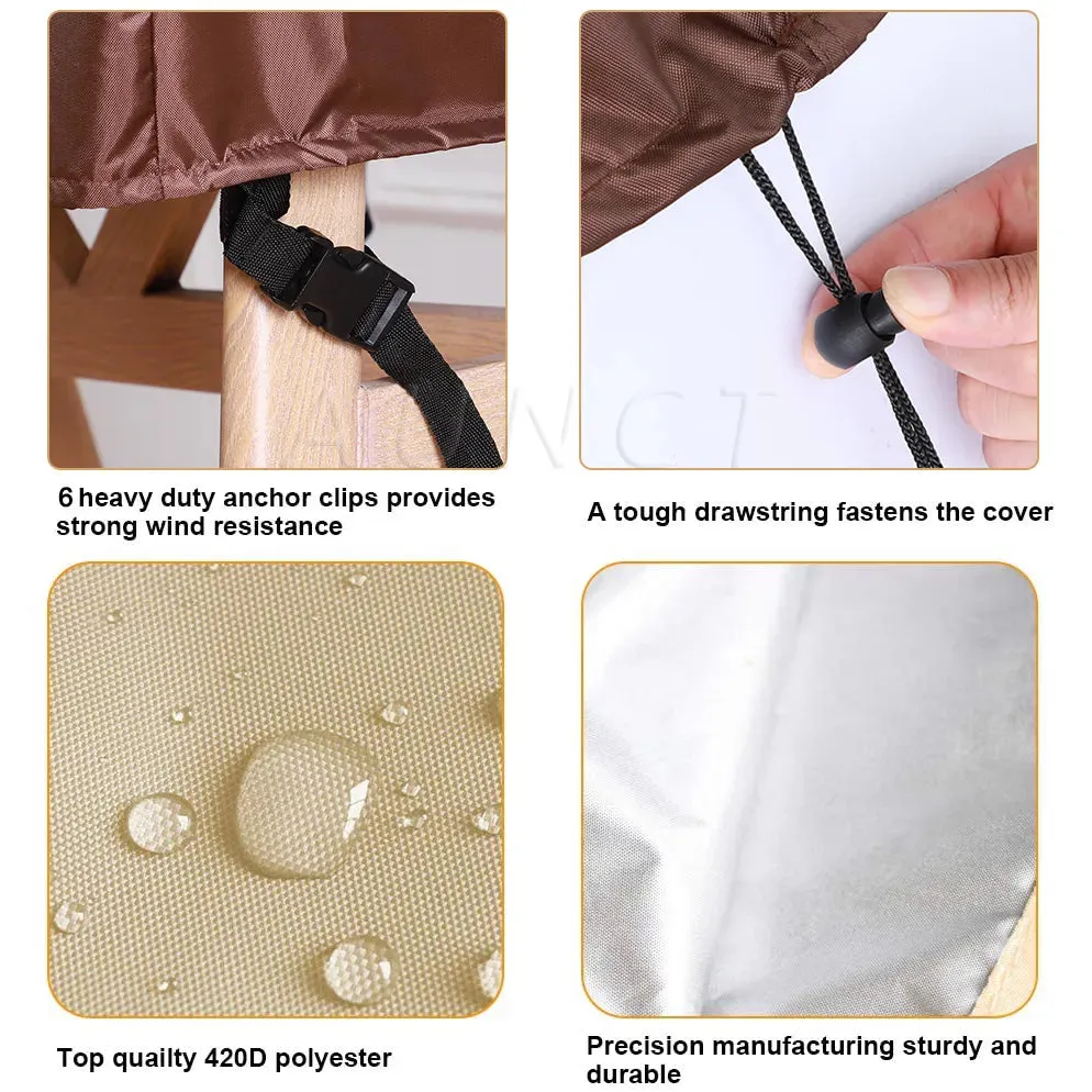 L Shape Corner Outdoor Sofa Cover Waterproof Rattan Corner Furniture Cover v Shape Protective Dust Covers