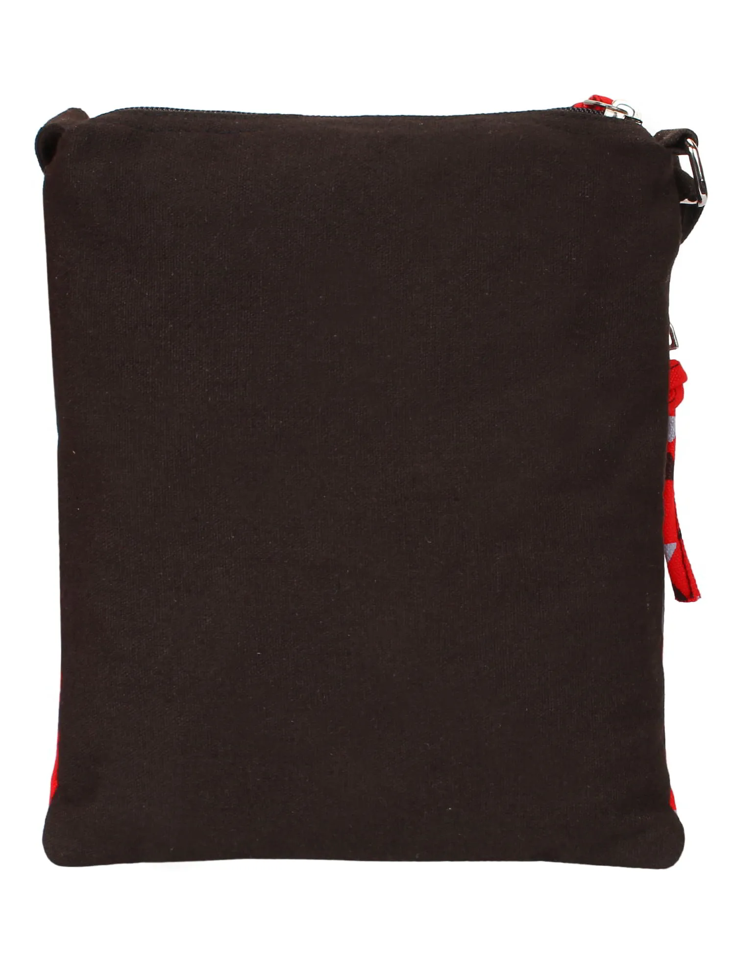 La Borsa Geometric Print Canvas Sling Bag