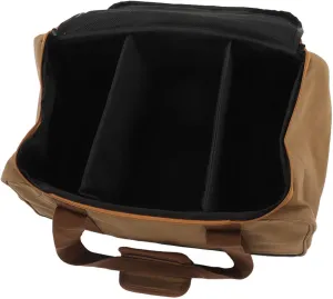 Large Capacity Canvas Duffle Bag for Camping Travel with Removable Dividers Base Multi Purpose Storage Weekender Gear Organizer
