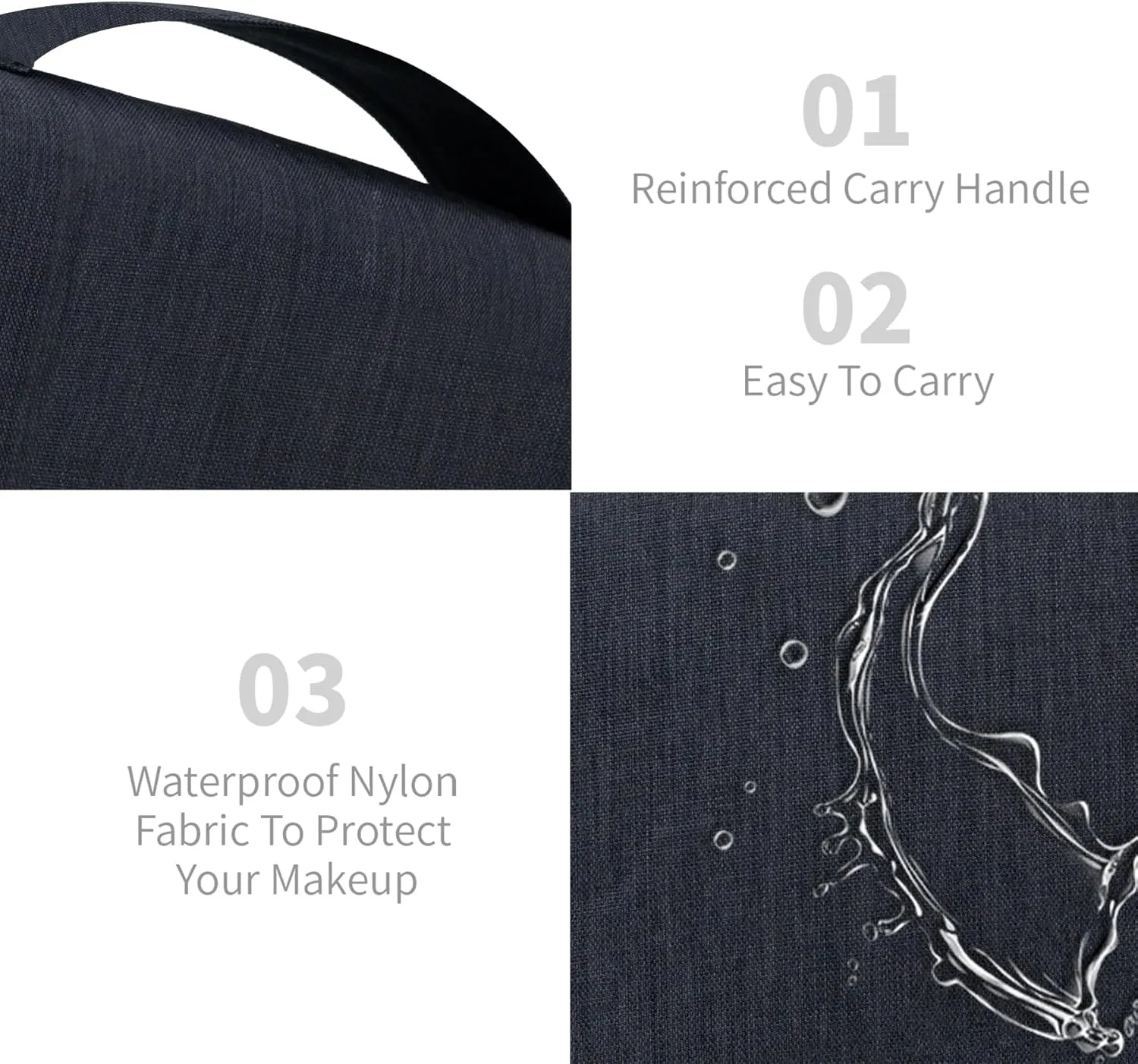 Large Capacity Toiletry Bag Travel Bag with Hanging Hook for Men and Women Waterproof Travel Cosmetic Bag Bathroom, with Brown Bag is Automatically Closed for Headset Lipstick Jewelry