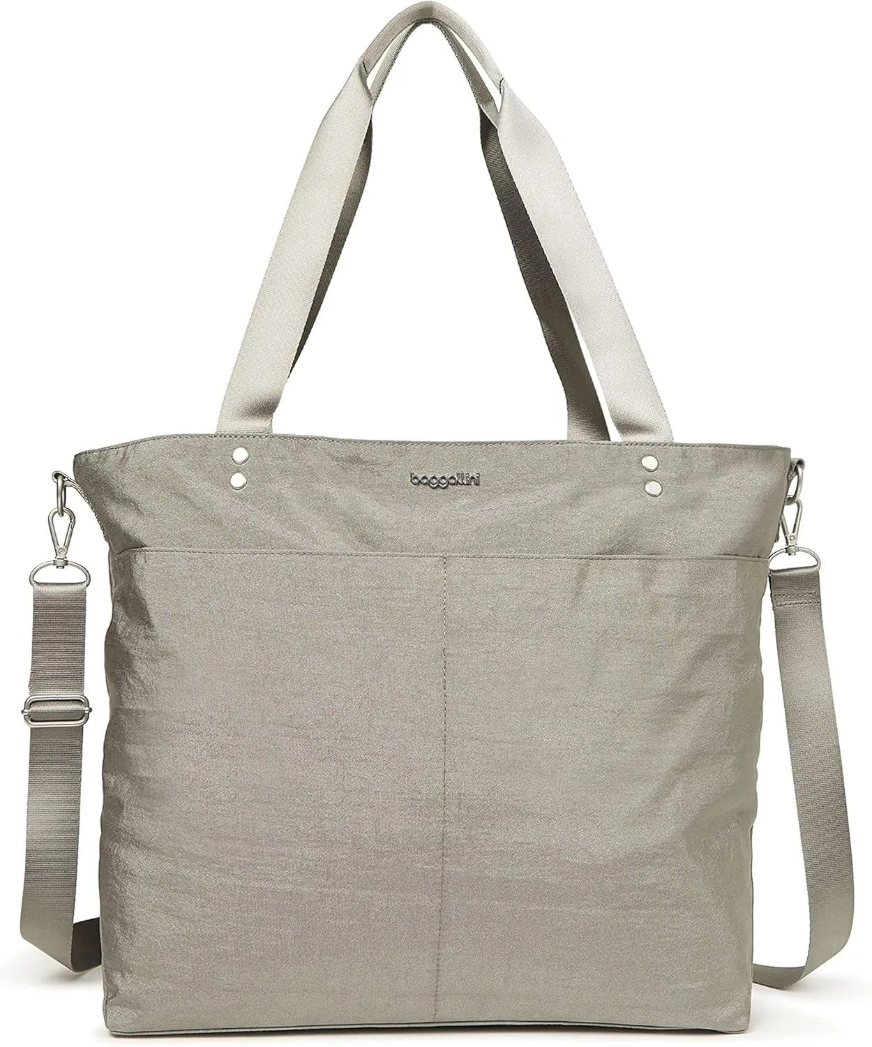 Large Carryall Tote Bag for Women - Lightweight Nylon Zipper Top Weekender Travel Beach Bag Personal Item w/Luggage Sleeve