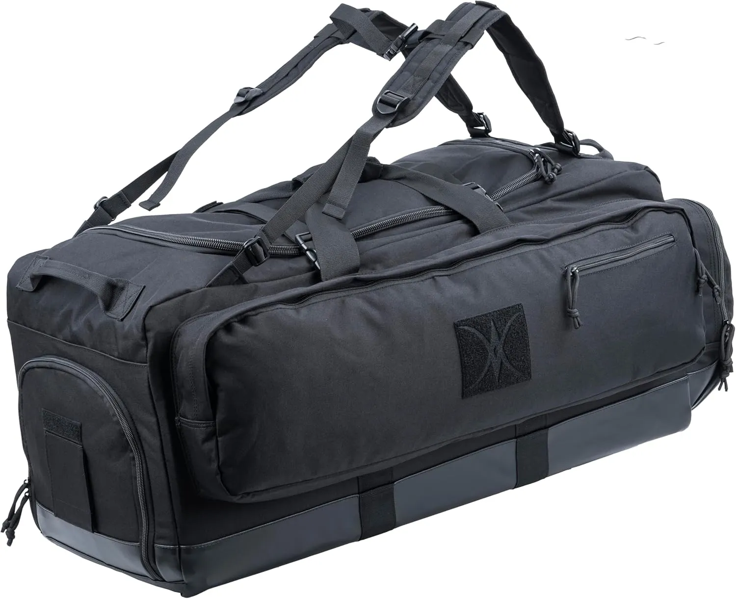 Large Duffle Bag Duffel Pack with Backpack Shoulder Straps and Shoes Compartment 105L for Sports Travel Hunting Camping.