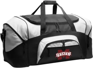 LARGE Mississippi State Duffel Bag MSU Bulldogs Suitcase or Gym Bag For Men Or Her
