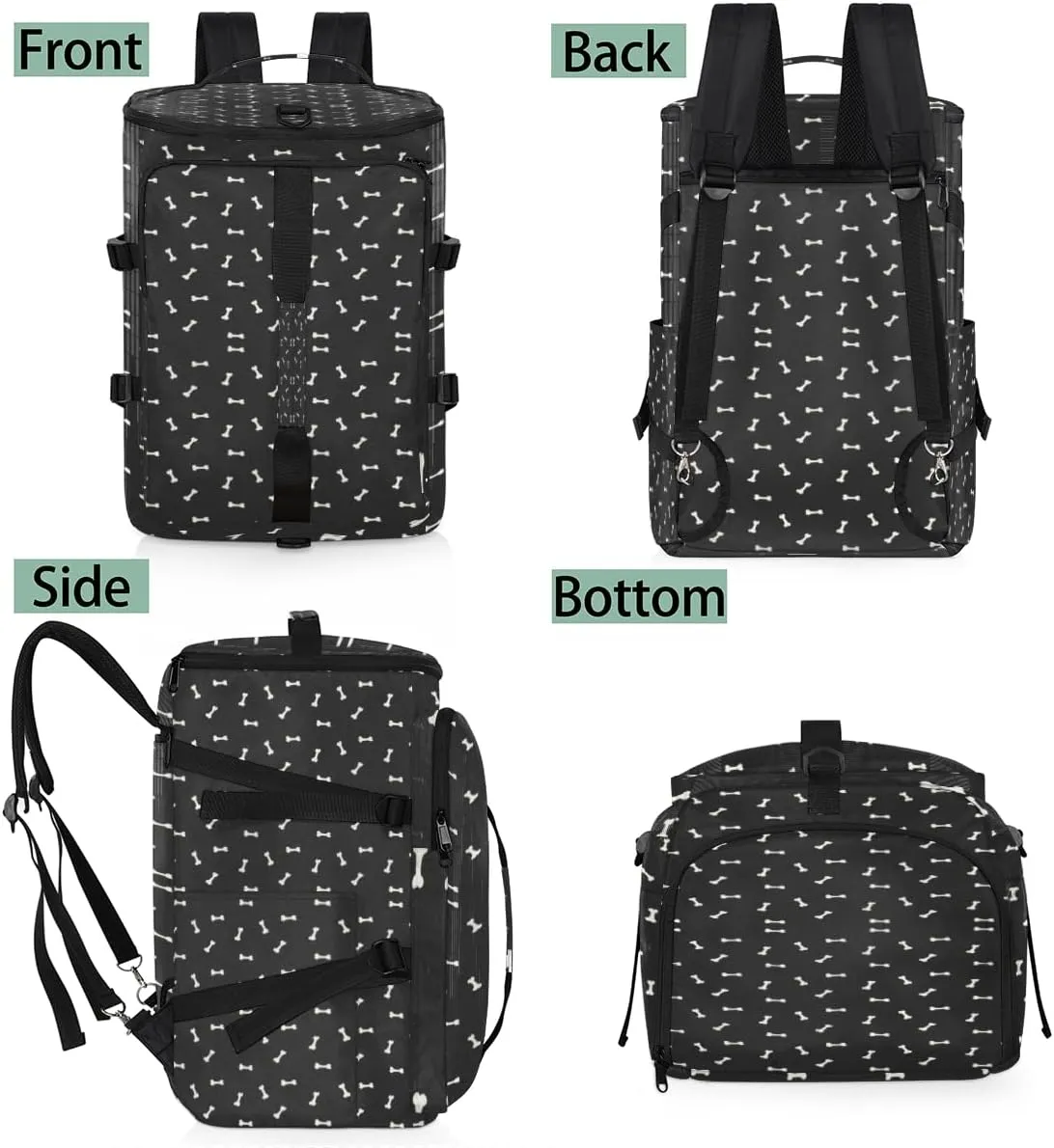 Large Sports Gym Bag With Shoe & Laptop Compartment 47L Waterproof Travel Duffel Bags for Men Women Bone Luggage Backpack Duffle Bag