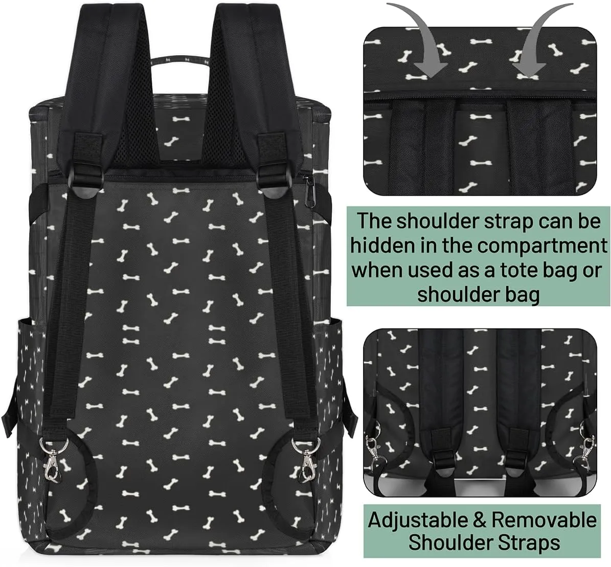 Large Sports Gym Bag With Shoe & Laptop Compartment 47L Waterproof Travel Duffel Bags for Men Women Bone Luggage Backpack Duffle Bag
