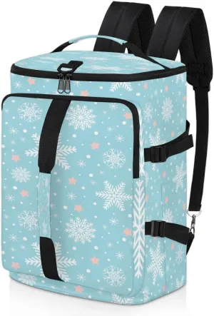 Large Sports Gym Bag With Shoe & Laptop Compartment 47L Waterproof Travel Duffel Bags for Men Women Cartoon Snowflake Star Luggage Backpack Duffle Bag