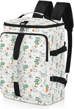 Large Sports Gym Bag With Shoe & Laptop Compartment 47L Waterproof Travel Duffel Bags for Men Women Cute Dinosaur Design Luggage Backpack Duffle Bag
