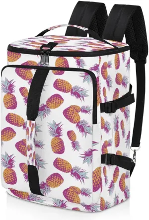 Large Sports Gym Bag With Shoe & Laptop Compartment 47L Waterproof Travel Duffel Bags for Men Women Pineapple Fruit Luggage Backpack Duffle Bag