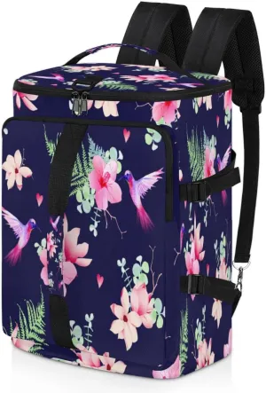 Large Sports Gym Bag With Shoe & Laptop Compartment 47L Waterproof Travel Duffel Bags for Men Women Sweet Flowers Luggage Backpack Duffle Bag
