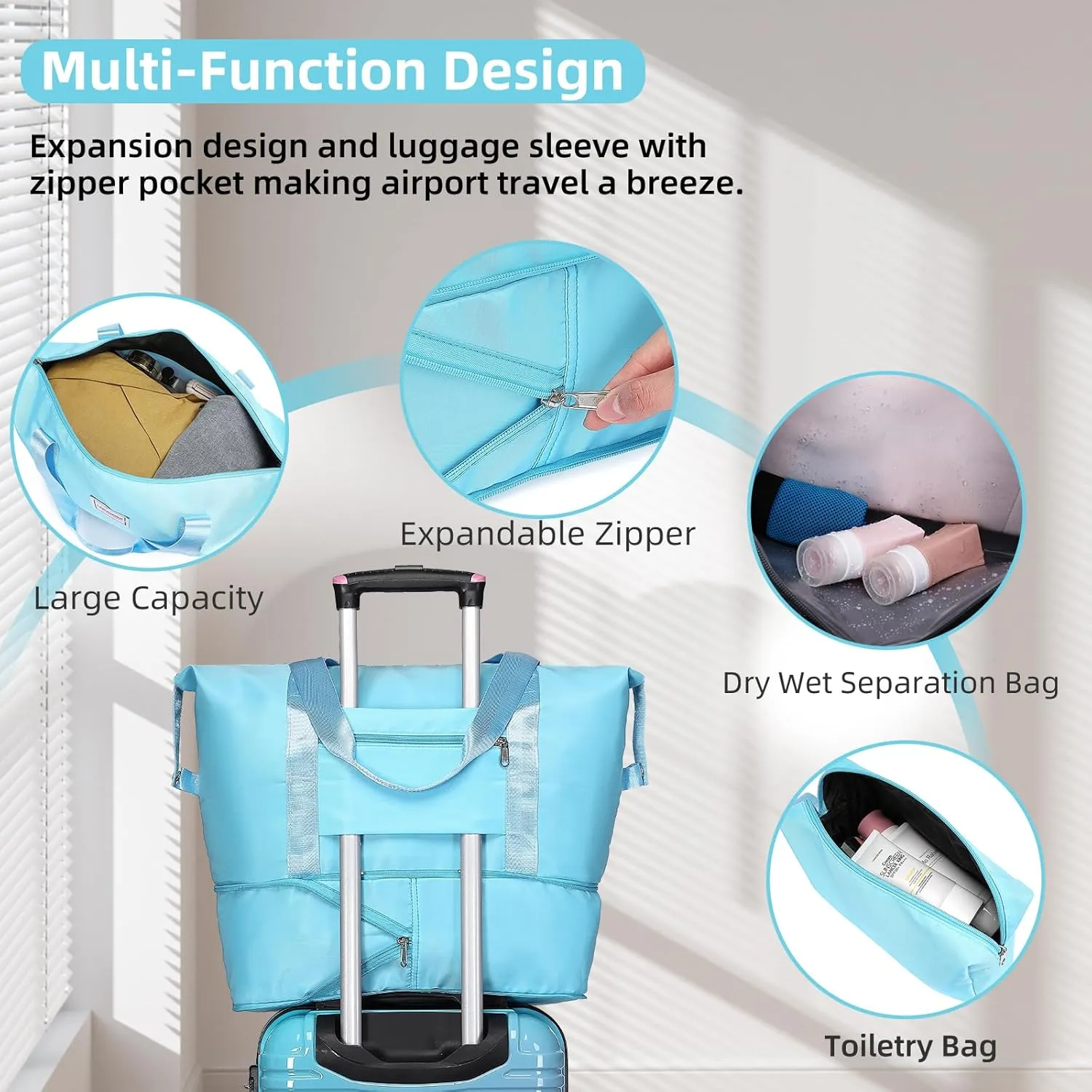LARVENDER Luggage Sets 3 Piece, 20 Inch Carry on Luggage 22x14x9 Airline Approved Hardside PC ABS Suitcase Set with Spinner Wheels TSA Lock, Lightweight Luggage Set for Women, Cotton Candy