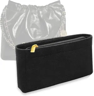 Lckaey Purse Organizer for Chanel 22 Handbag - Single Shoulder Felt Organizer Insert - Y081-Black-M