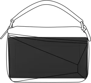 Lckaey Purse Organizer insert for loewe puzzle Handbag bag Felt insert Y091black-M