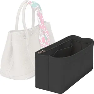 Lckaey Purse tote bag organizer for hermes garden party36 Handbag Felt insert Y085black-L