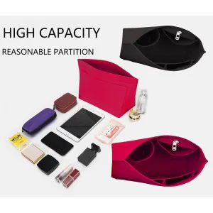 Lckaey tote bag insert for Longchamp Le Pliage bag organizer for tote organizer purse 1028pink-M