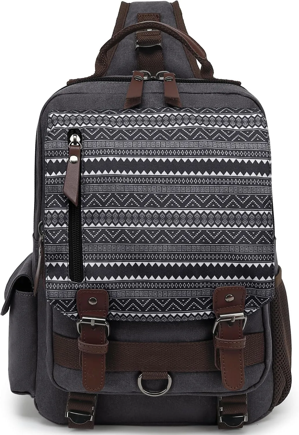 Leaper Retro Crossbody Bag Sling Bag Canvas Messenger Bag for Men Women Shoulder Bag Crossbody Handbags Satchel Travel Bag