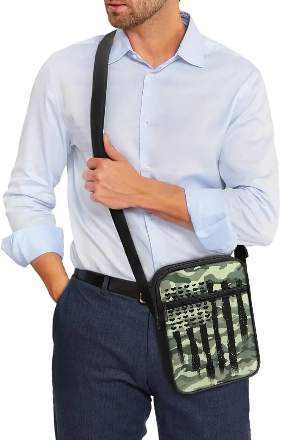 LedBack Cossbody Bag Messenger Bag Crossbody Bag Handbag Purse Shoulder Bag with Front Pocket Adjustable