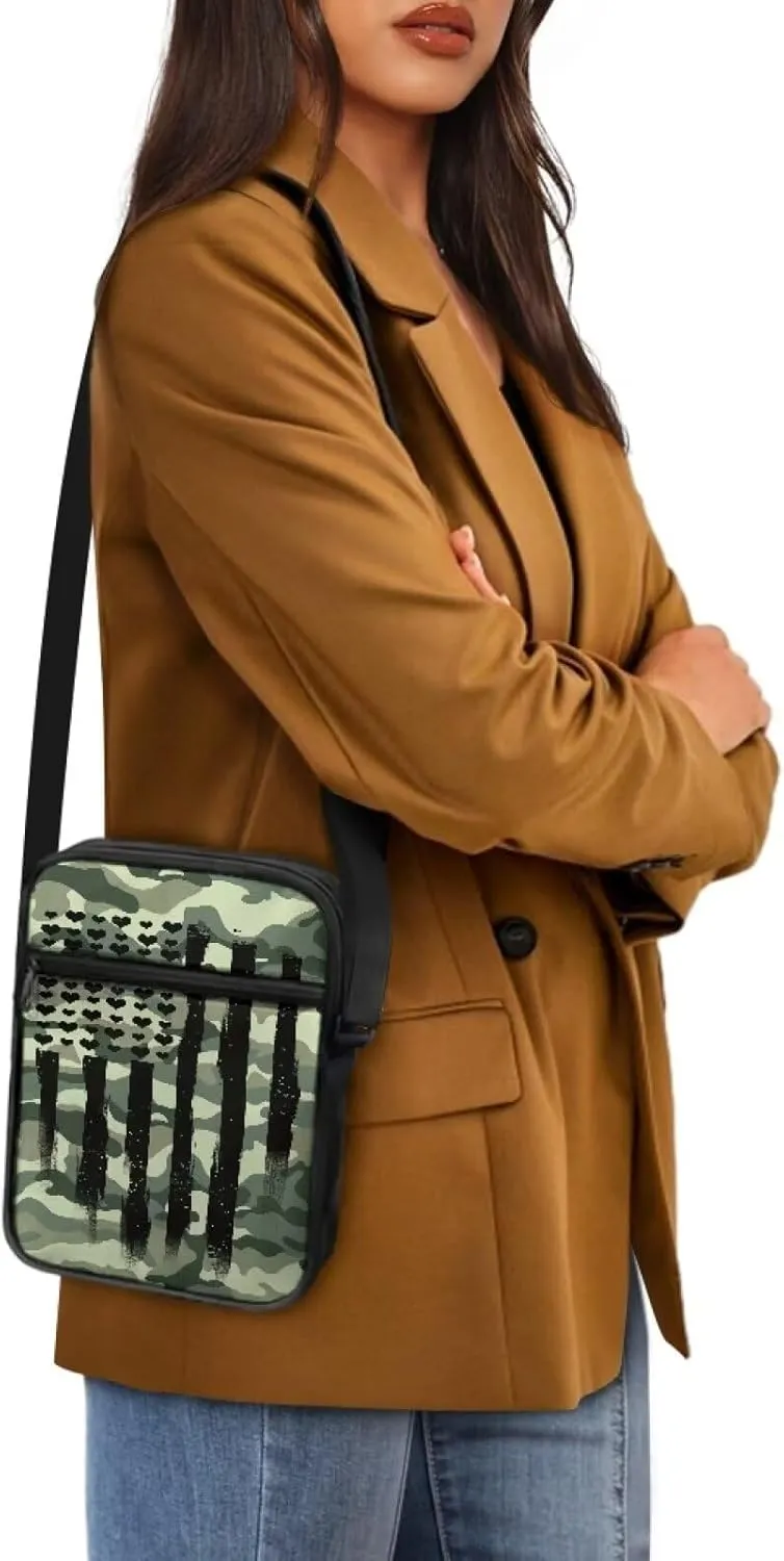 LedBack Cossbody Bag Messenger Bag Crossbody Bag Handbag Purse Shoulder Bag with Front Pocket Adjustable