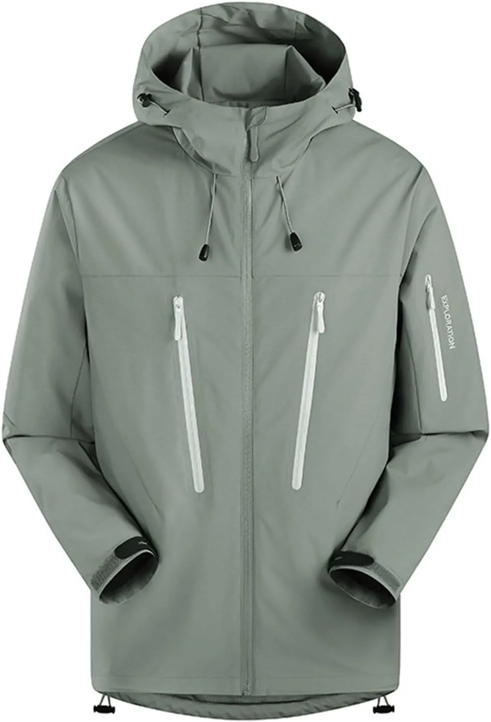 Lightweight Rain Coats for Men Women Unisex Outdoor Packable Rain Jackets Hooded Windproof Raincoats with Pockets