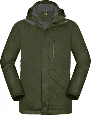 Little Donkey Andy Men's Waterproof Rain Jacket Breathable Windbreaker Coat for Ski Outdoor Hiking