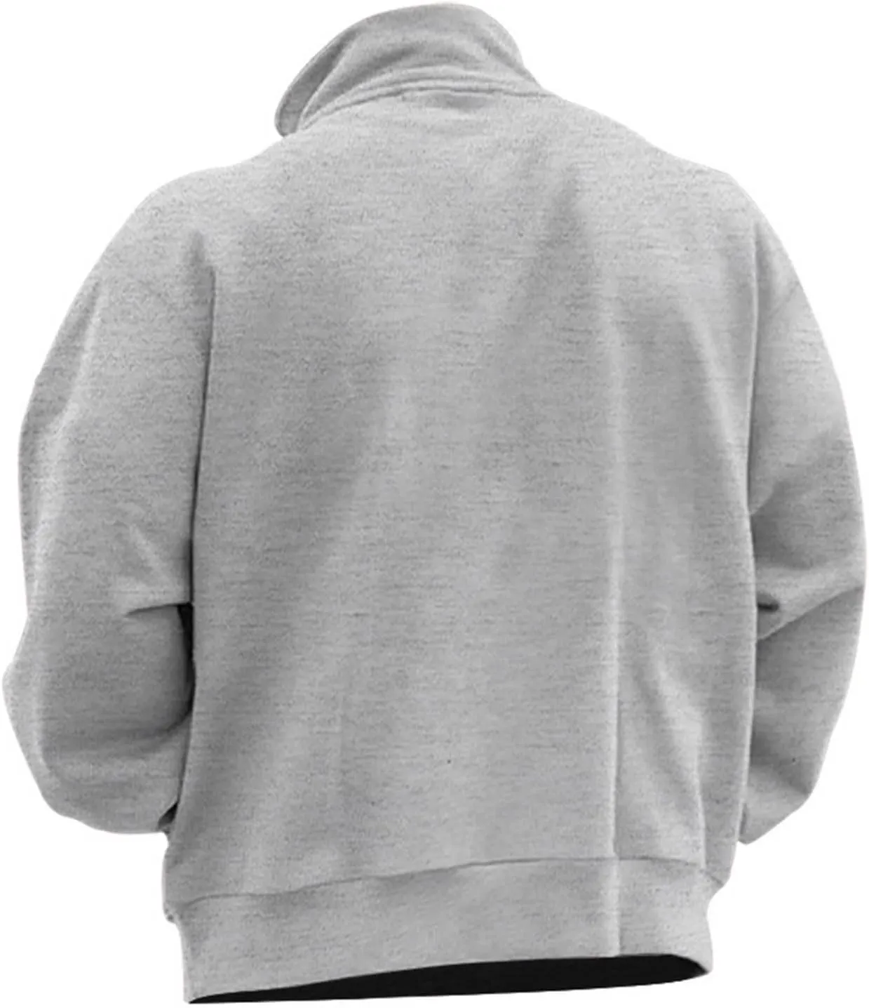 Long Sleeve Sweatshirts for Men Loose Stylish Turtleneck Quarter Zip Pullover Shirt Vintage Comfy Fishing Sweatshirt