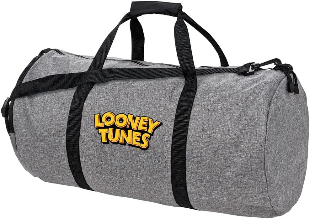 Looney Tunes Logo Lightweight Duffel Bag for Sports and Gym Packable for Travel